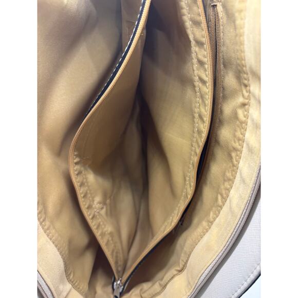 Michael Kors Saffiano Cream Medium Satchel - Picture 7 of 8